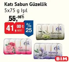 IŞIL KATI SABUN 5X75 G fiyat ve kampanya bilgisi